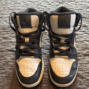 Jordan 1 Retro High OG‎ Panda Black White Leather Sneakers Shoes Size 6Y